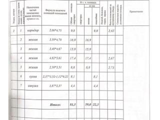3-комн. квартира, 81.3 м², 2/2 этаж