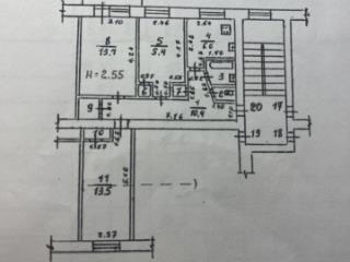 3-комн. квартира, 59.4 м², 5/5 этаж