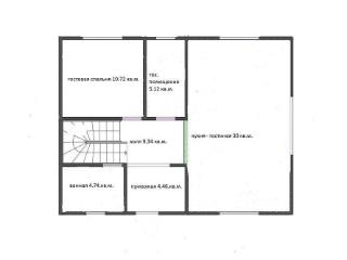 2-этажный коттедж, 156 м², 10 соток