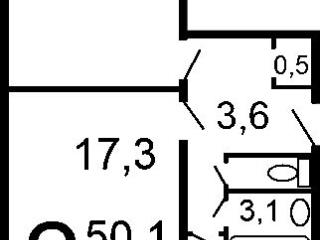2-комн. квартира, 49.1 м², 5/5 этаж