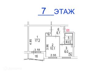 2-комн. квартира, 42.9 м², 8/9 этаж