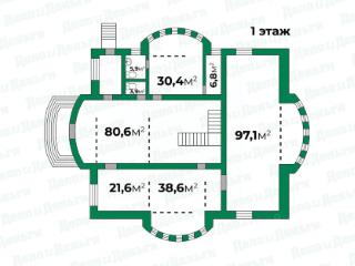 2-этажный коттедж, 591.7 м², 15 соток