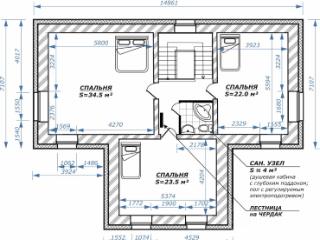 2-этажный коттедж, 185.6 м², 11.86 соток