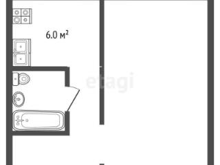 1-комн., Квартира, 35 м², 5/5 этаж