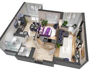 2-комн. квартира, 61 м², 11/21 этаж