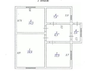 1-этажный дом, 64 м², 11 соток