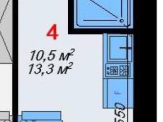 1-комн. квартира, 14.5 м², 1/7 этаж