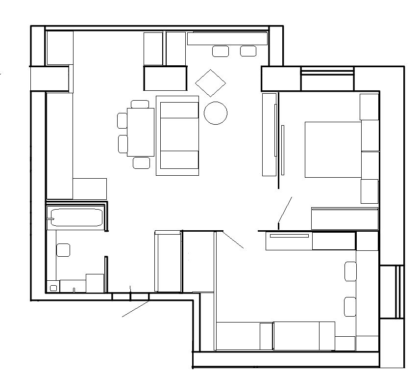 Студия, 63.6 м², 3/4 этаж