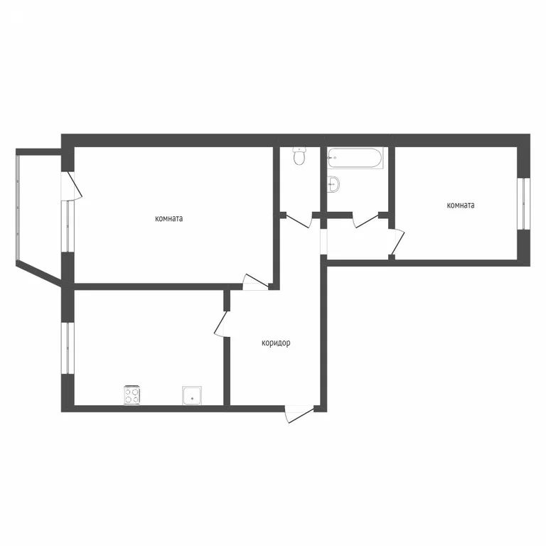 2-комн., 50.3 м², 3/5 этаж