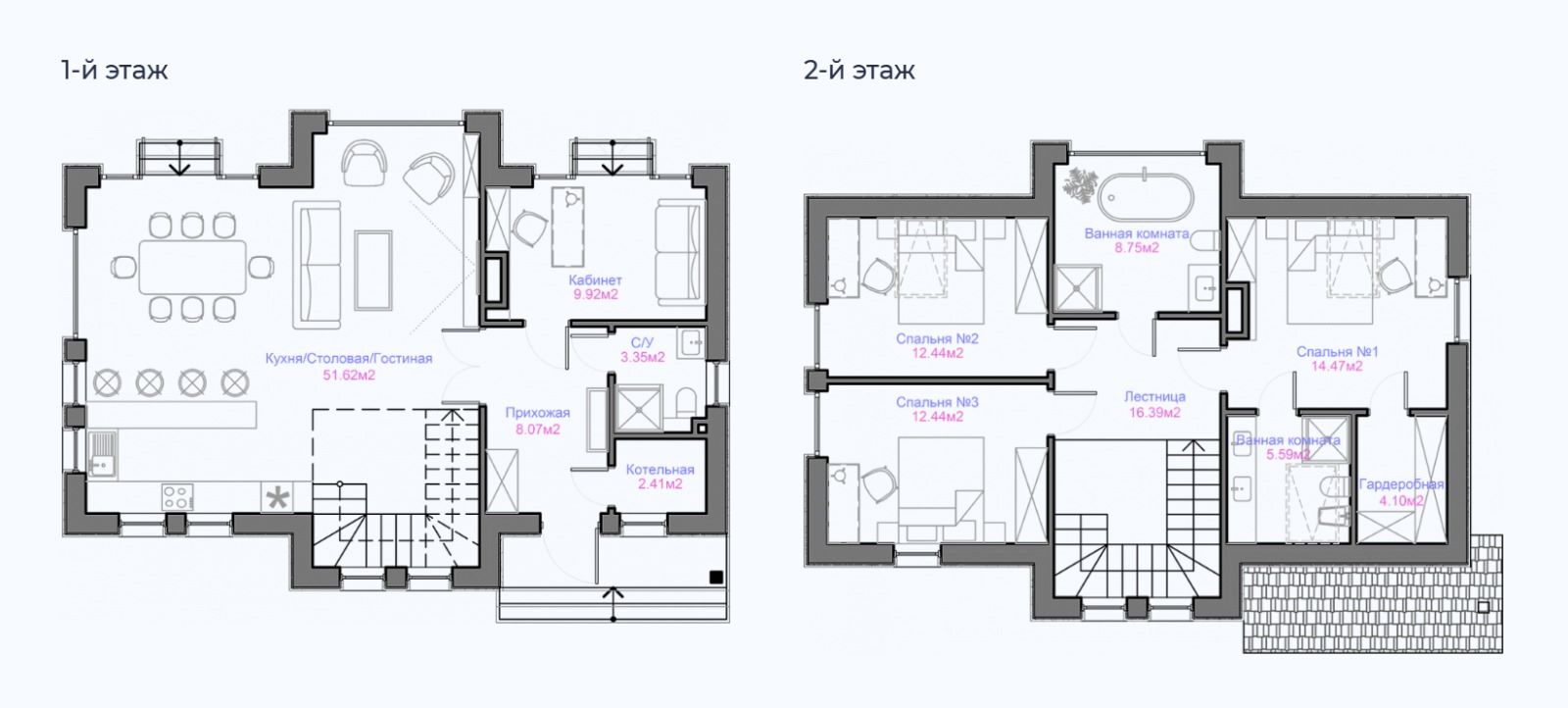 Коттедж, 150 м2, 6 соток