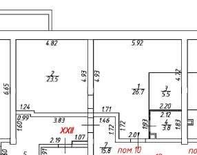 2-комн., 59.5 м², 5/5 этаж