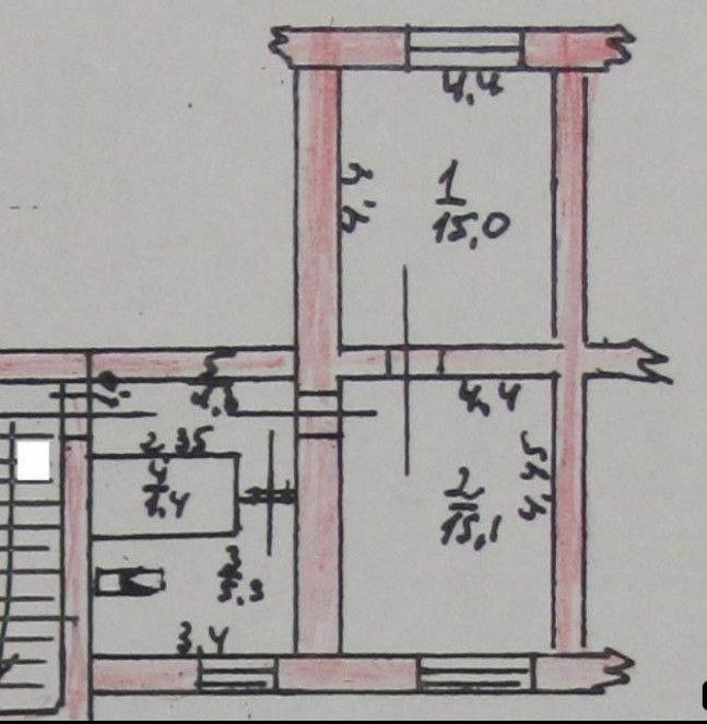 2-комн., 41.7 м², 2/2 этаж