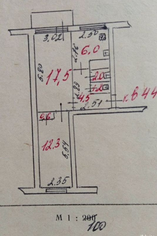 2-комн., 44 м², 3/5 этаж