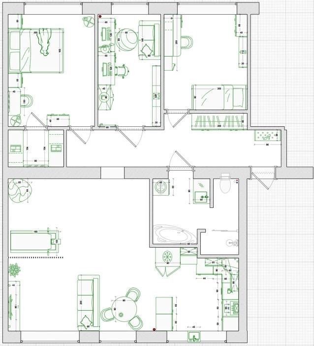 4-комн. квартира, 92.9 м2, 1/4 этаж