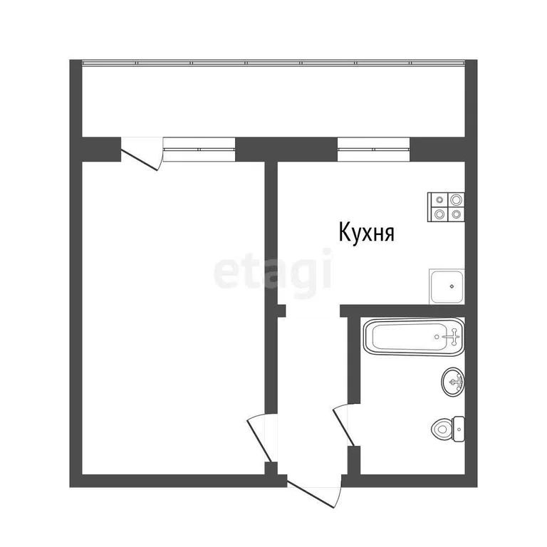 1-комн., 30 м², 2/8 этаж