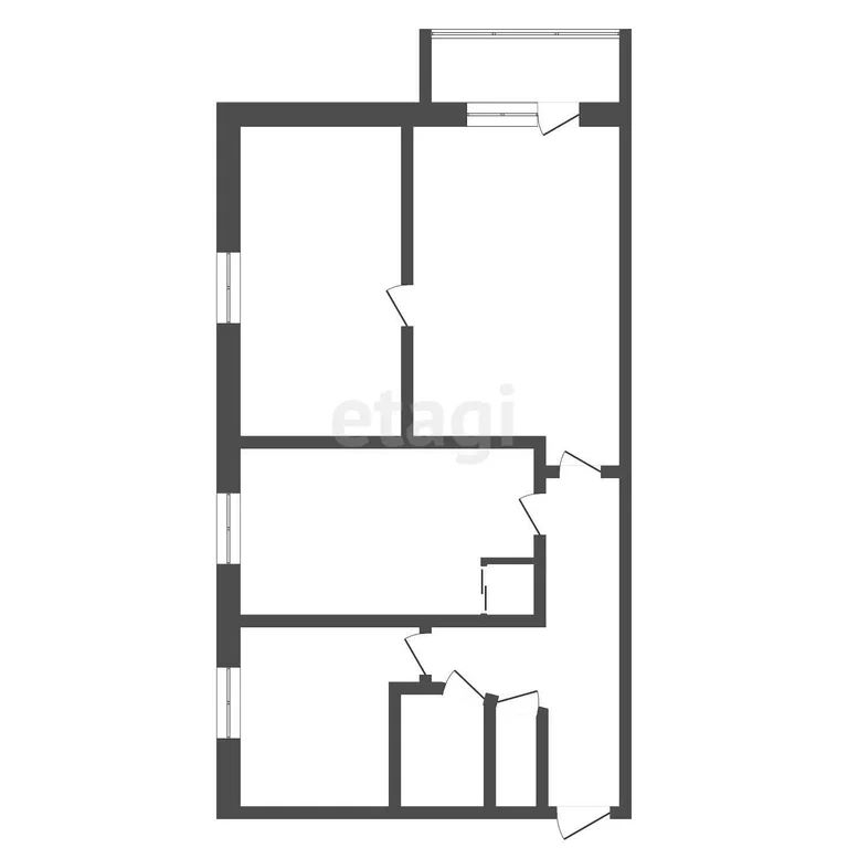 3-комн., 56.6 м², 5/5 этаж
