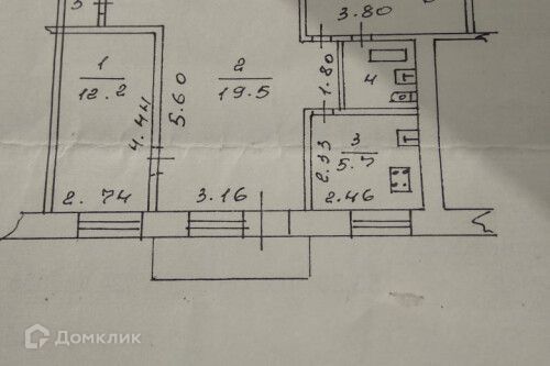 2-комн., 38 м², 4/5 этаж