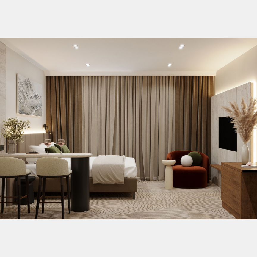 Студия, 29.2 м², 6/8 этаж