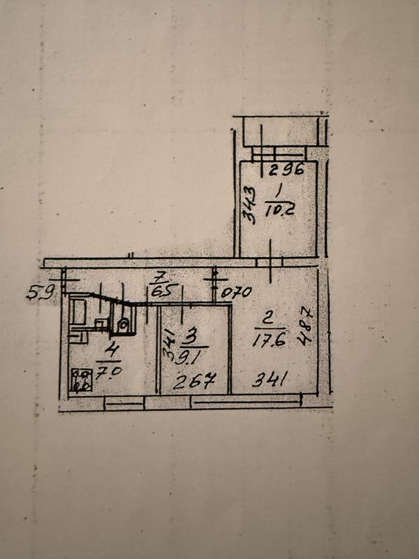 3-комн., 54 м², 6/9 этаж