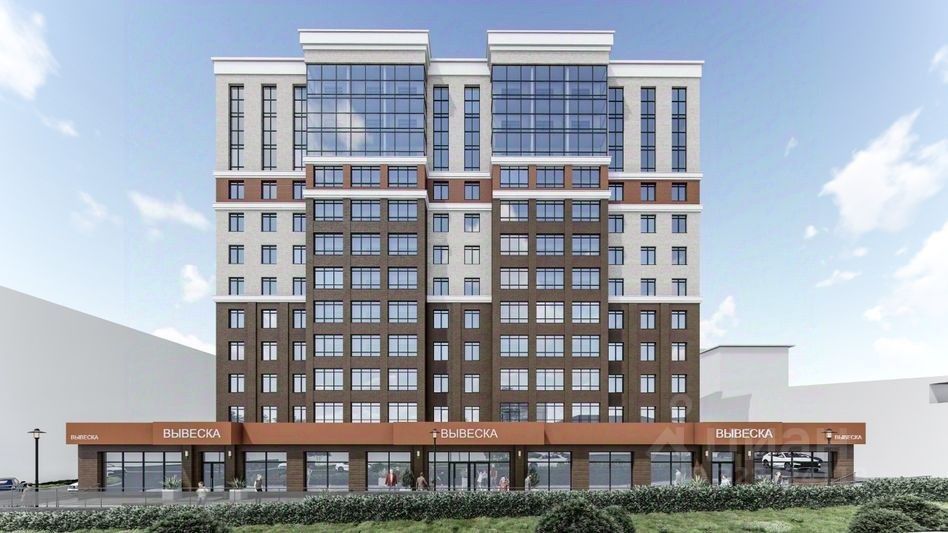Студия, 53.7 м², 12/12 этаж