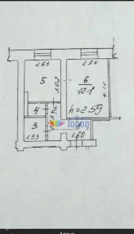 1-комн., 28.3 м², 2/5 этаж