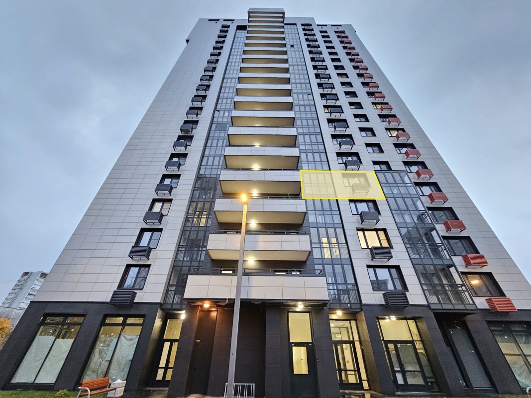 1-комн., 39.5 м², 5/21 этаж