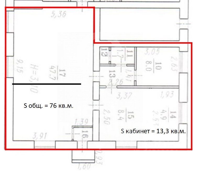 ПСН, 76 м², 1/5 этаж