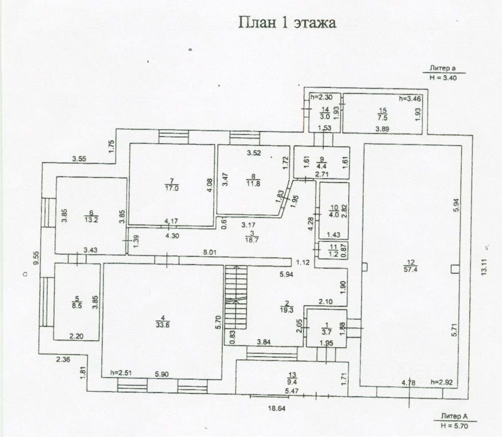 2-этажный дом, 526 м², 20 соток