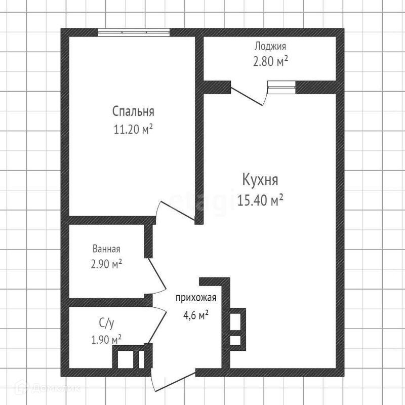 1-комн., 35.8 м², 11/24 этаж