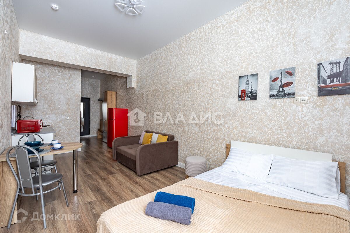 Студия, 27.4 м², 1/2 этаж