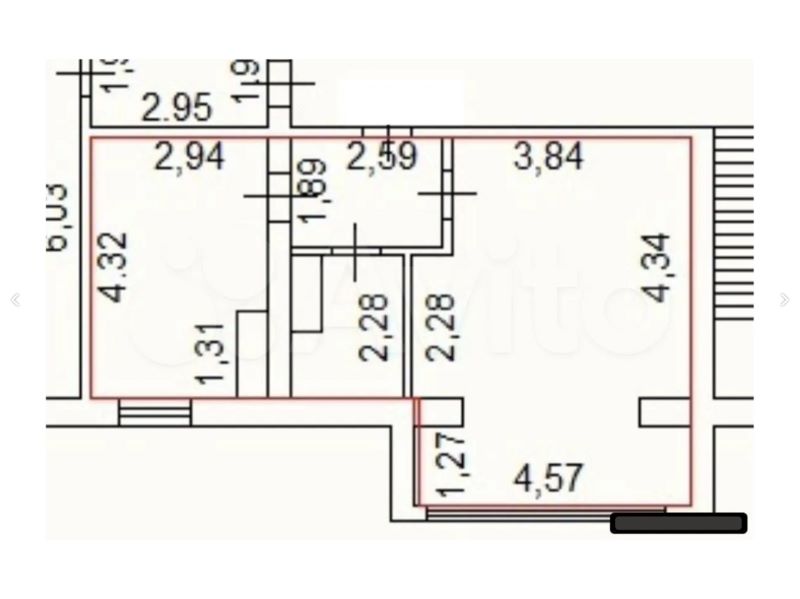 1-комн., 47 м², 5/9 этаж