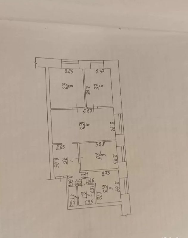 4-комн., 57.8 м², 1/5 этаж