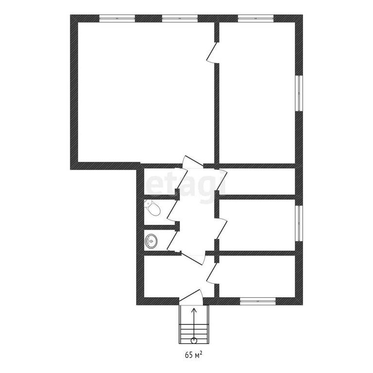 Офис, 65 м², 1/5 этаж