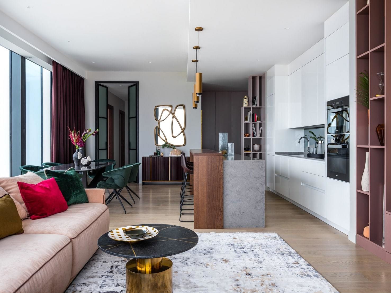 3-комн. апартаменты, 125 м2, 42/78 этаж