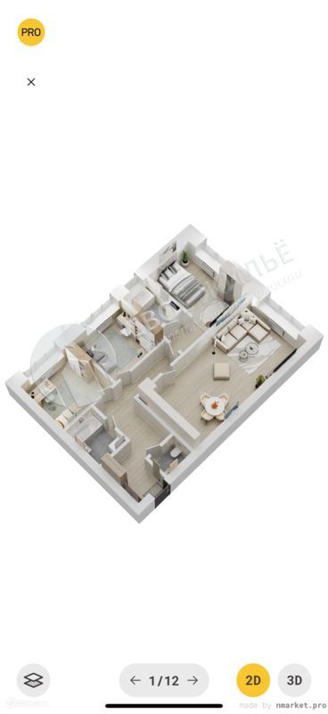 4-комн., 82.89 м², 1/6 этаж