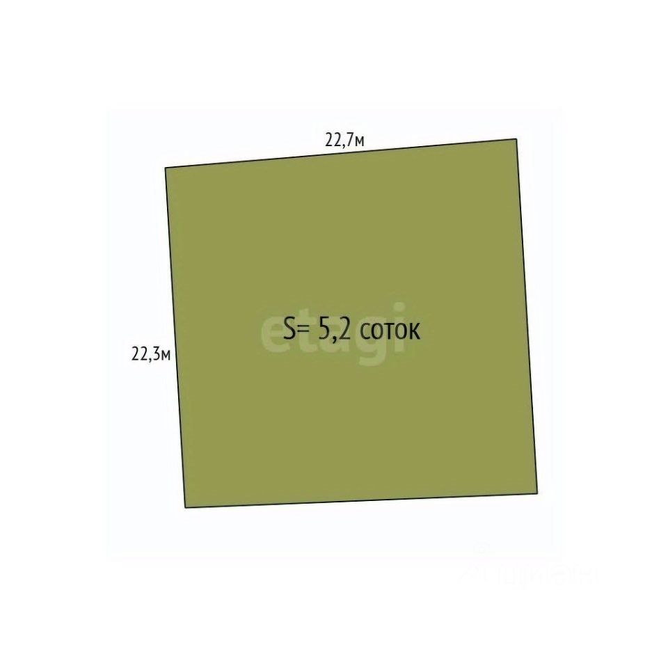 Купить земельный участок, 5.2 соток