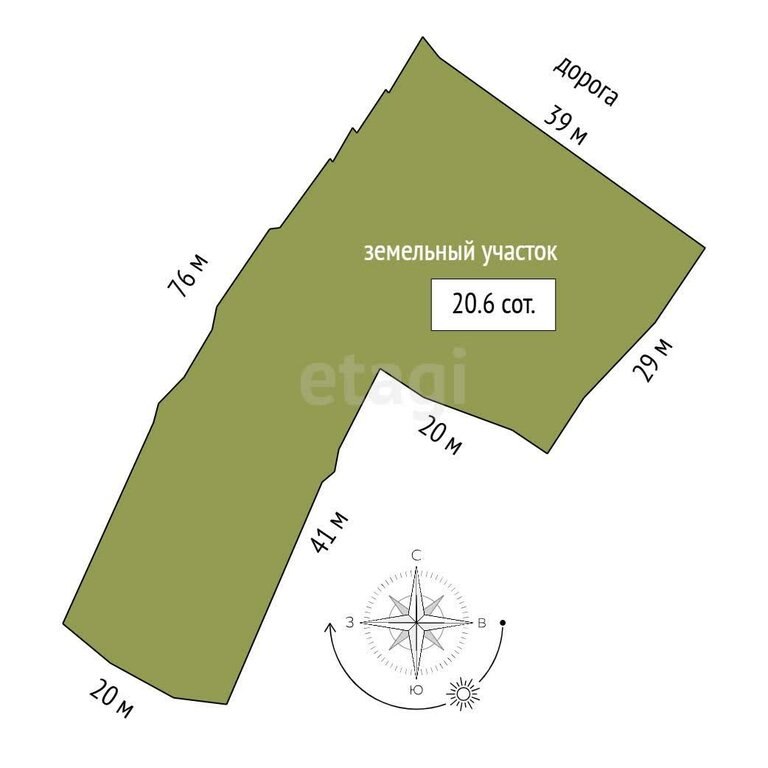 Дом, 63.7 м², 20.6 соток