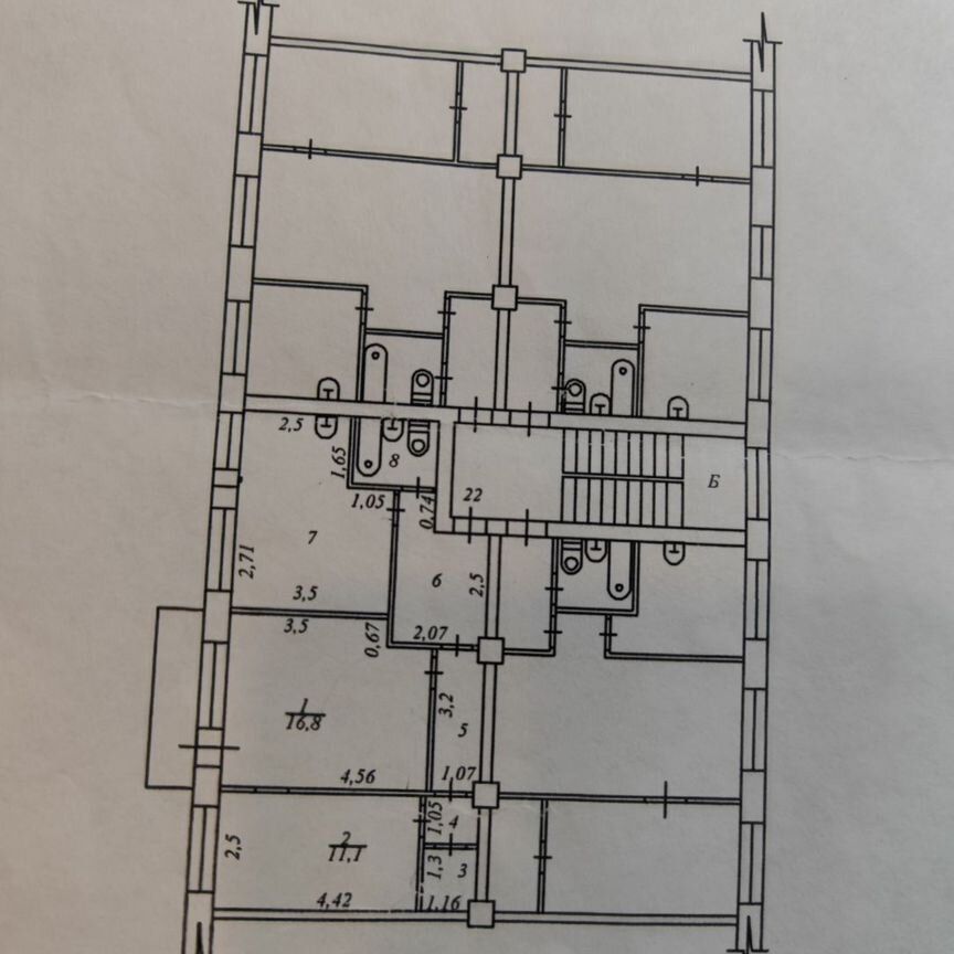 3-комн. квартира, 56 м2, 2/4 этаж