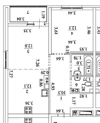 1-комн., 52 м², 5/26 этаж