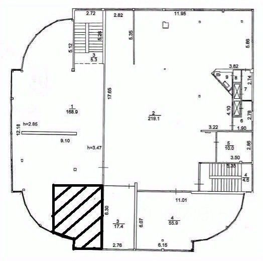 Торговое помещение, 37.6 м², 1/2 этаж