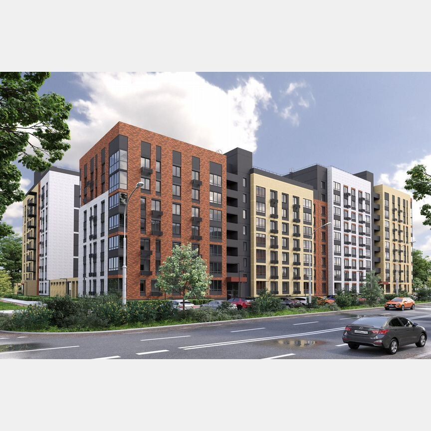 2-комн. квартира, 36 м2, 1/9 этаж