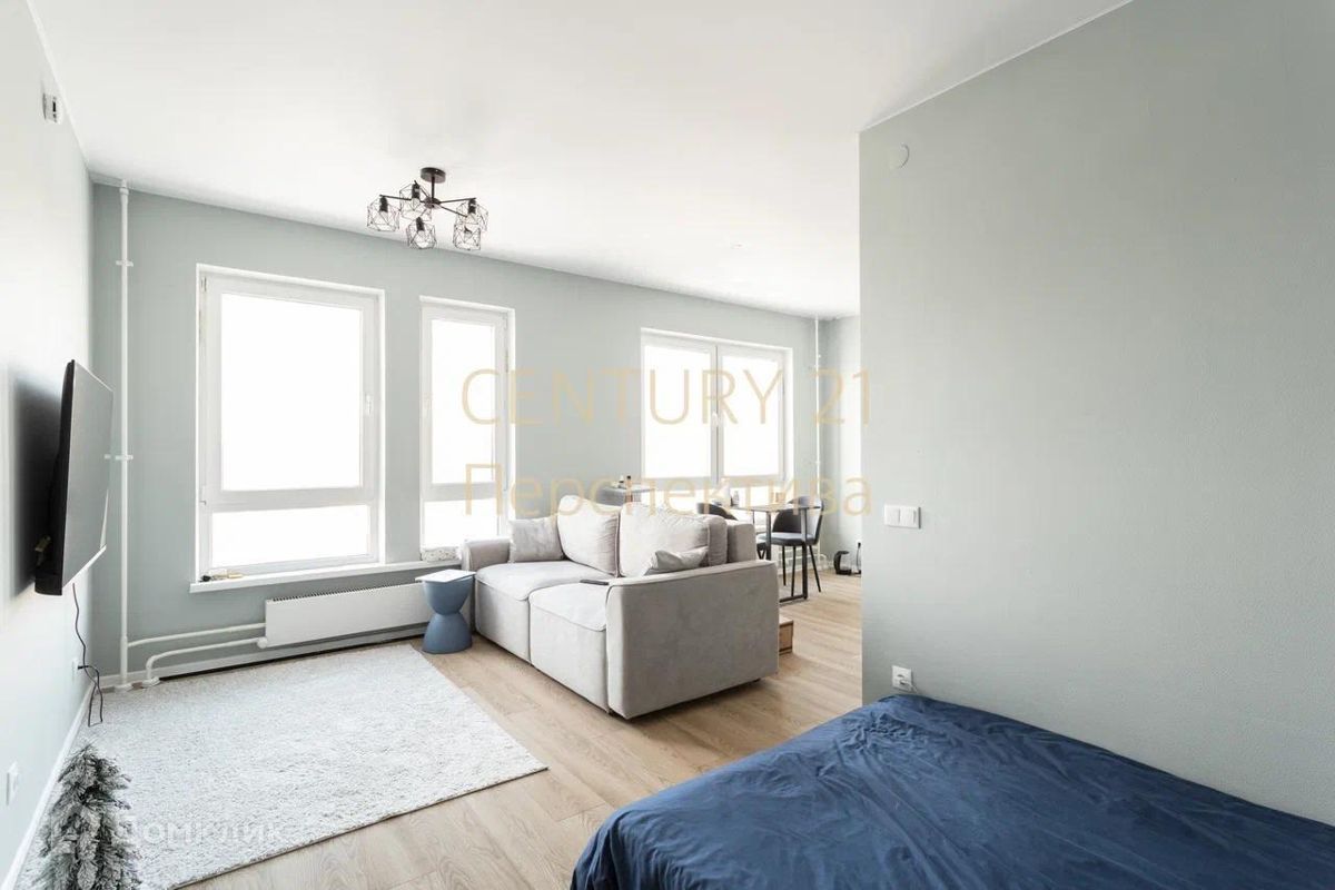 Студия, 34 м², 15/15 этаж