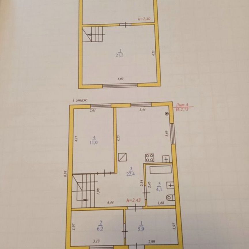 Коттедж, 94 м², 8 соток