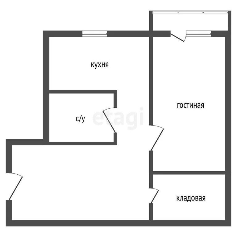 1-комн., 28.9 м², 5/5 этаж