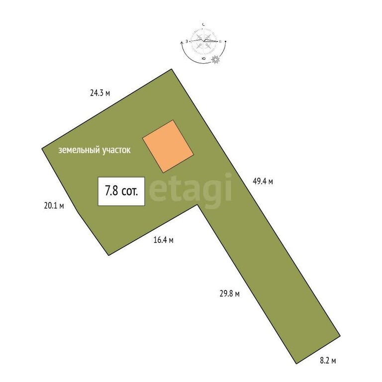 Дом, 29.9 м², 8 соток