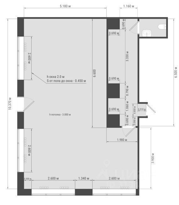 Торговое помещение, 20 м², 1/1 этаж
