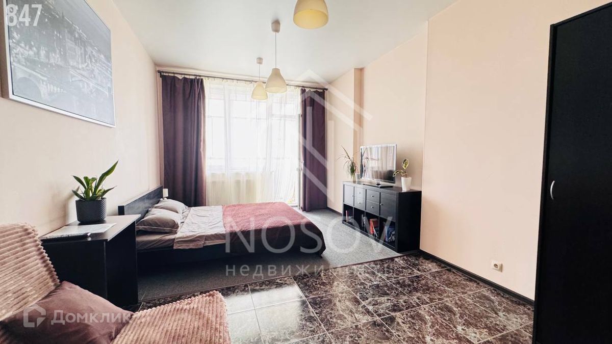 1-комн., Квартира, 52.8 м², 15/22 этаж