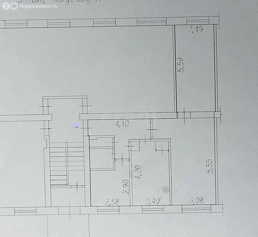 3-комн., 58.6 м², 1/5 этаж