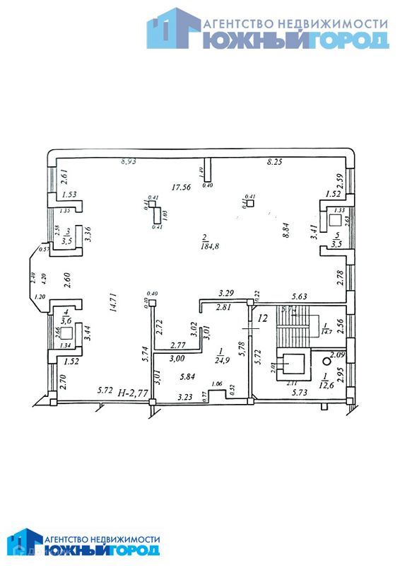 5-комн. апартаменты, 220.3 м2, 5/7 этаж