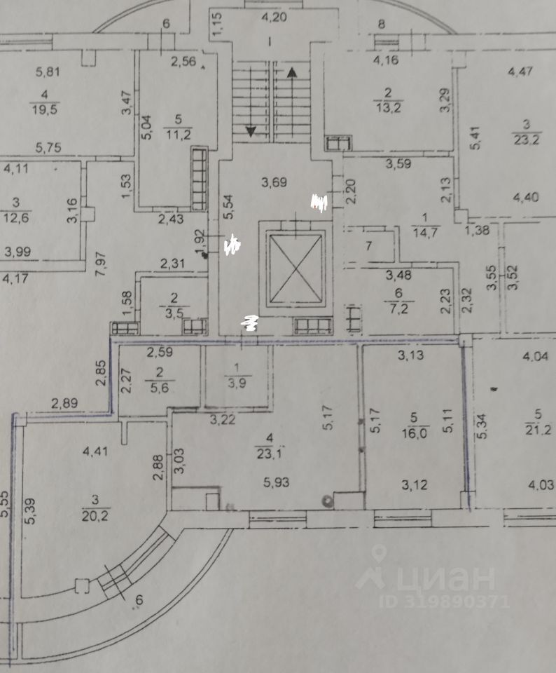 3-комн., 68.8 м², 8/10 этаж